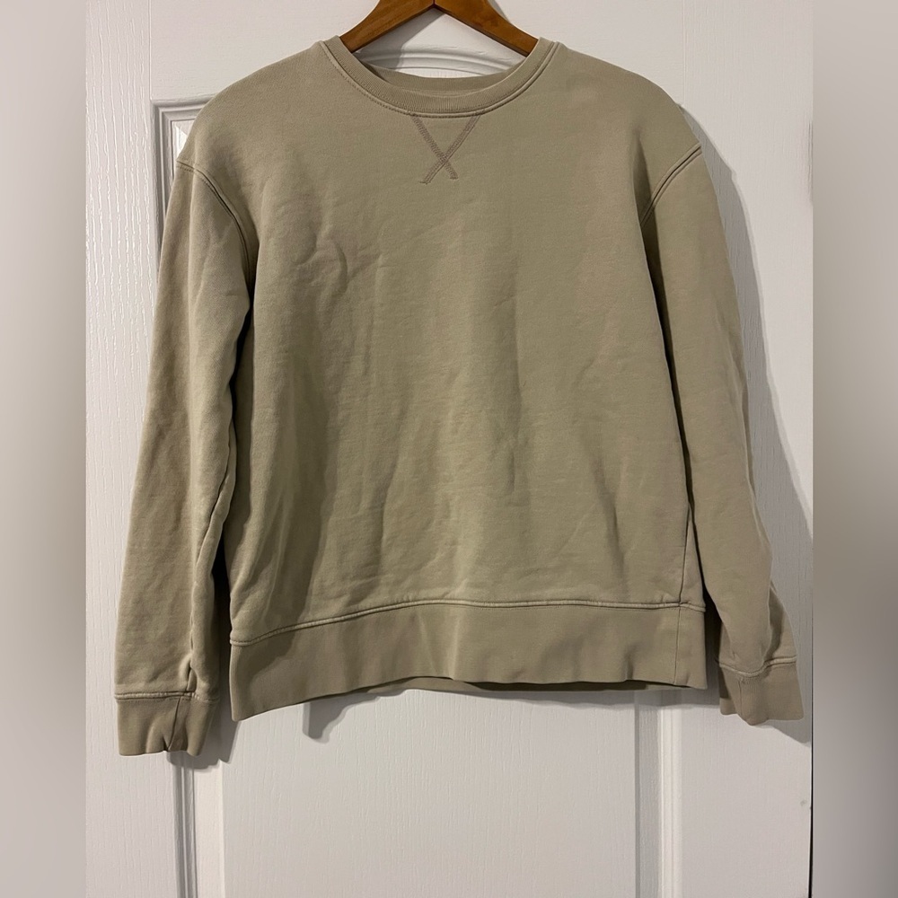 ZARA - SWEATSHIRT BEIGE - SMALL - Picture 1 of 3